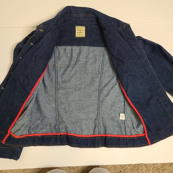 BONNIE & NORMA Denim Jean Jacket with Embroidered Spring Floral Design Sz S - Picture 3 of 11